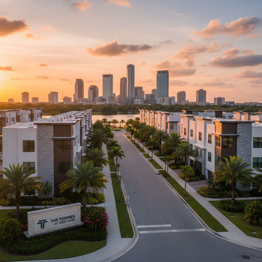 The Townes at West River new construction homes in Tampa, FL